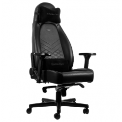Gaming Chair Noble Icon NBL-ICN-PU-BLA Black/Black, User max load up to 150kg / height 165-190cm
