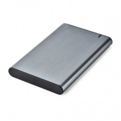 2.5"  SATA HDD/SSD 9.5 mm External Case Type-C, Gembird "EE2-U3S-6-GR", aluminum, Grey
