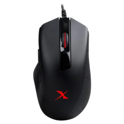 Gaming Mouse Bloody X5 Max, 50-10000 dpi, 5 buttons, 250IPS, 35G, Ergonomic, Rubber Grips, UV surface, LOD, P-CPI, R-Hz, D-CPI, RGB, 1.8m, USB, Black
