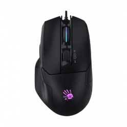 Gaming Mouse Bloody W70 Max, 100-10000 dpi, 9 buttons, 250IPS, 35G, 108g, Ergonomic, Programmable, Onboard Memory, X'Glide, RGB, 1.8m, USB, Black

