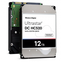 3.5" HDD 12.0TB-SATA-256MB Western Digital Ultrastar DC HC520 0F30146, Enterprise, CMR, 2.5M (MTBF)
