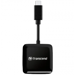 Card Reader Transcend "TS-RDC3" Black, USB3.0 Type-C (1xUSB-C 3.0 to 1x microSD, 1x SD-Card)

