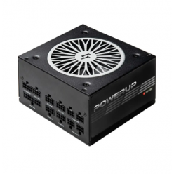 Power Supply ATX 850W Chieftec PowerUP GPX-850FC, 80+ Gold, 120mm, FB LLC, DC/DC, Full Modular
