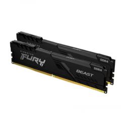 32GB DDR4-3200MHz  Kingston FURY Beast (Kit of 2x16GB) (KF432C16BB1K2/32), CL16-18-18, 1.35V,Black

