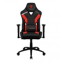 Gaming Chair ThunderX3 TC3 Black/Ember Red, User max load up to 150kg / height 165-185cm
