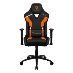 Gaming Chair ThunderX3 TC3 Black/Tiger Orange, User max load up to 150kg / height 165-185cm
