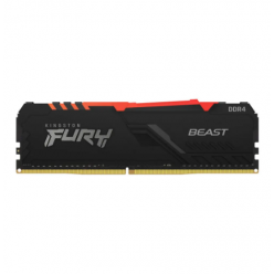 .8GB DDR4-2666MHz  Kingston FURY Beast RGB (KF426C16BBA/8), CL16-18-18, 1.2V, Intel XMP 2.0, Black
