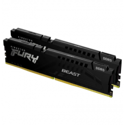 32GB DDR5-5600MHz  Kingston FURY Beast (Kit of 2x16GB) (KF556C40BBK2-32), CL40-40-40, 1.25V, Black
