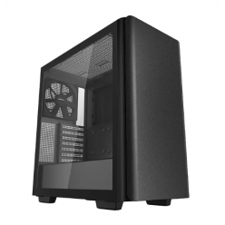 Case ATX Deepcool CK500, w/o PSU, 2x140mm fans,TG, GPU Holder, Dust Filter, 1xTypeC, 2xUSB3.0, Black
