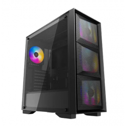 Case ATX Deepcool MATREXX 50 MESH 4FS, w/o PSU, 4x120mm RGB fans, Tempered Glass, USB3.0, Black
