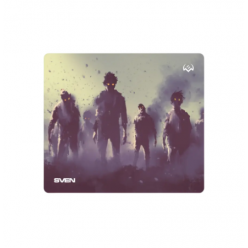 Gaming Mouse Pad SVEN MP-G02S Zombie, 230 x 200 x 2mm, Fabric surface, Rubberized base, Picture

