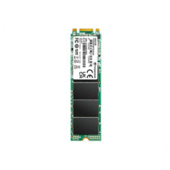.M.2 SATA SSD  500GB Transcend "TS500GMTS825S" [80mm, R/W:530/480MB/s, 55K/75K IOPS, 180 TBW, 3DTLC]
