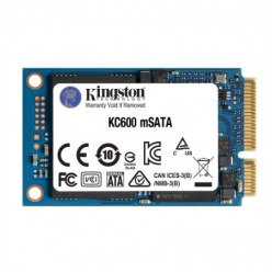 .mSATA SSD  512GB Kingston KC600 [R/W:550/500MB/s, 90K/80K IOPS, 300TBW, 1M MTBF, 3DTLC]
