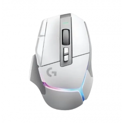 Gaming Wireless Mouse Logitech G502 X Plus, 25.6k dpi, 13 buttons, 400IPS, 40G, 106g, 1000Hz, 130h, Ergonomic, Hyper Scroll, RGB, 2.4Ghz, White
