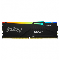 16GB DDR5-5200MHz  Kingston FURY Beast RGB (KF552C40BBA-16), CL40-40-40, 1.25V, Intel XMP 3.0, Black
