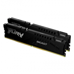 64GB DDR5-6000MHz  Kingston FURY Beast (Kit of 2x32GB) (KF560C40BBK2-64), CL40-40-40, 1.35V, Black
