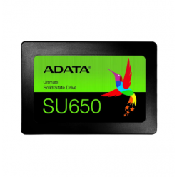 2.5" SATA SSD  512GB   ADATA Ultimate SU650 [R/W:520/450MB/s, 40K/75K IOPS, 280TB TBW, 3D-NAND TLC]

