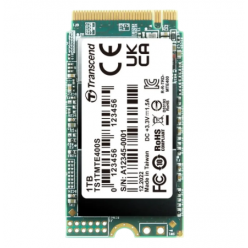 .M.2 NVMe SSD 1.0TB  Transcend 400S [42mm, PCIe 3.0 x4, R/W:2000/1700MB/s, 102/275K IOPS, 400TBW]
