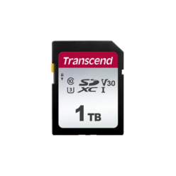 1.0TB SDXC Card (Class 10)  UHS-I, U3, Transcend 300S  "TS1TSDC300S" (R/W:100/85MB/s)
