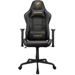 Gaming Chair Cougar ARMOR ELITE Royal Black/Gold, User max load up to 120kg / height 145-180cm
