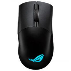 Gaming Wireless Mouse Asus ROG Keris AimPoint, 36k dpi, 5 buttons, 650IPS, 50G, 75g, Ergonomic, Mech.SW, Push-fit socket, RGB, 2m, USB+2.4Ghz+BT,Black
