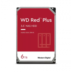 3.5" HDD  6.0TB -SATA-256MB Western Digital "Red Plus (WD60EFPX)", NAS, CMR
