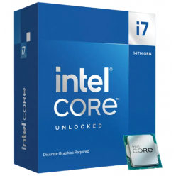 CPU Intel Core i7-14700KF 2.5-5.6GHz (8P+12E/28T, 28MB,S1700,10nm, No Integ. Graphics,125W) Tray
