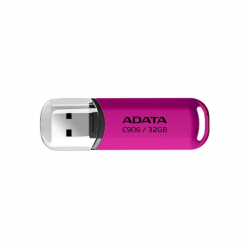 32GB USB2.0 Flash Drive ADATA "C906", Rose, Plastic, Classic Cap (AC906-32G-RPP)
