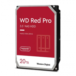 3.5" HDD 20.0TB-SATA-512MB Western Digital  "Red Pro (WD201KFGX)", NAS, CMR, 7200rpm, 2.5M (MTBF)

