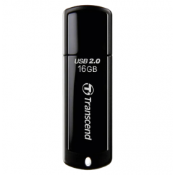 16GB USB2.0 Flash Drive Transcend "JetFlash  350", Black, Classic Cap (R/W:18/6MB/s)
