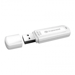 64GB USB3.1 Flash Drive Transcend "JetFlash  730", White, Classic Cap (R/W:90/30MB/s)
