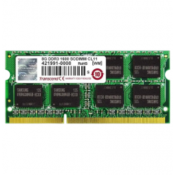 8GB DDR3 1600MHz SODIMM 204pin  Transcend PC12800, CL11, 1.5V
