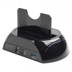 3.5" / 2.5" USB 3.0 docking station for 2.5 and 3.5 inch SATA hard drives, Gembird, HD32-U3S-2

