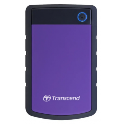 4.0TB (USB3.1) 2.5" Transcend "StoreJet 25H3P", Purple, Rubber Anti-Shock, One Touch Backup
