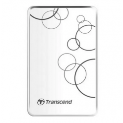 2.0TB (USB3.1) 2.5" Transcend "StoreJet 25A3", White, Anti-Shock, One Touch Backup
