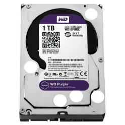 3.5" HDD  1.0TB-SATA- 64MB  Western Digital "Purple (WD10PURZ)", Surveillance, CMR
