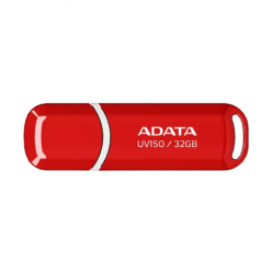 32GB USB3.1 Flash Drive ADATA "UV150", Red, Plastic, Classic Cap (R/W:40/20MB/s)
