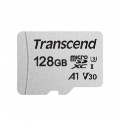 128GB MicroSD (Class 10) UHS-I (U3) ,  Transcend "TS128GUSD300S" (R/W:95/45MB/s)
