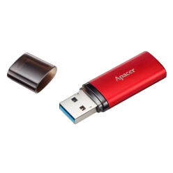 32GB USB3.1 Flash Drive  Apacer "AH25B", Red, Matte Metal Shell, Classic Cap (AP32GAH25BR-1)
