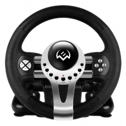 Wheel  SVEN GC-W700, 10", 180 degree, Pedals, Tiptronic, 2-axis, 12 buttons, Vibration feedback, USB
