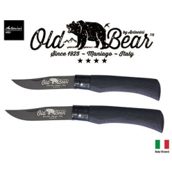 Складной нож Oldbear AE‑9303/15 MNN, нож‑для‑грибов с многослойной черной ручкой, нержавеющая сталь (тип Inox), небольшого формата, легкий (~45 г)