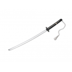 Рабочая катана Classic Samurai BO‑05ZS9439 Magnum (Fox Knives), декоративно-исполнительный меч с клинком 690 мм из стали 440A, настоящим хамоном, общая длина 1050 мм, толщина клинка ~3 мм, гард черного чугунного литья, рукоять обмотанная рукоять из рогожн