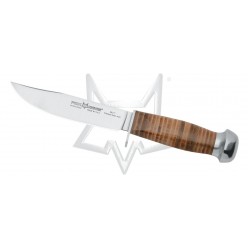 EUROPEAN HUNTER
Design by FOX Knives
cod. 610/11
сталь 420C stainless steel
твёрдость : HRC 54-56 рукоядь кожа