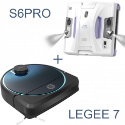 HOBOT LEGEE 7 + S6 Pro // Robot de podea + Robot de Geamuri – Робот мойщик пола + робот-мойщик окон