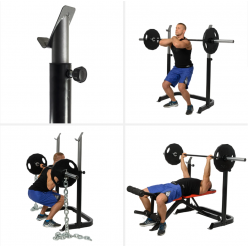 LS3859 Abisal BARBELL BENCH HMS