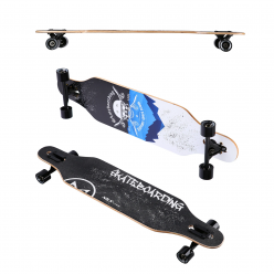 Лонгборд LG-SK-W Abisal LONGBOARD SKULL WOOD SKATE NILS EXTREME
