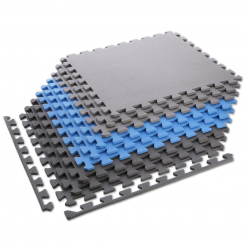 Мат MP10 Abisal MULTIPACK L. GRAY-BLUE- D.GRAY PUZZLE PROTECTIVE MAT 60x60x1.0 CM (9 PCS. SET) ONE FITNESS