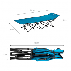 Кемпинговая кровать NC2701 Abisal CAMP BED BLUE 190 CM NILS CAMP