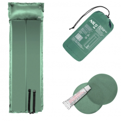 Самонадувающийся коврик NC4008 Abisal GREEN SELF-INFLATING MAT NILS CAMP