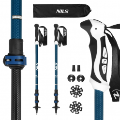 Палки для скандинавской ходьбы TK8601-B Abisal TK8601 BLUE ALU NORDIC WALKING POLES NILS